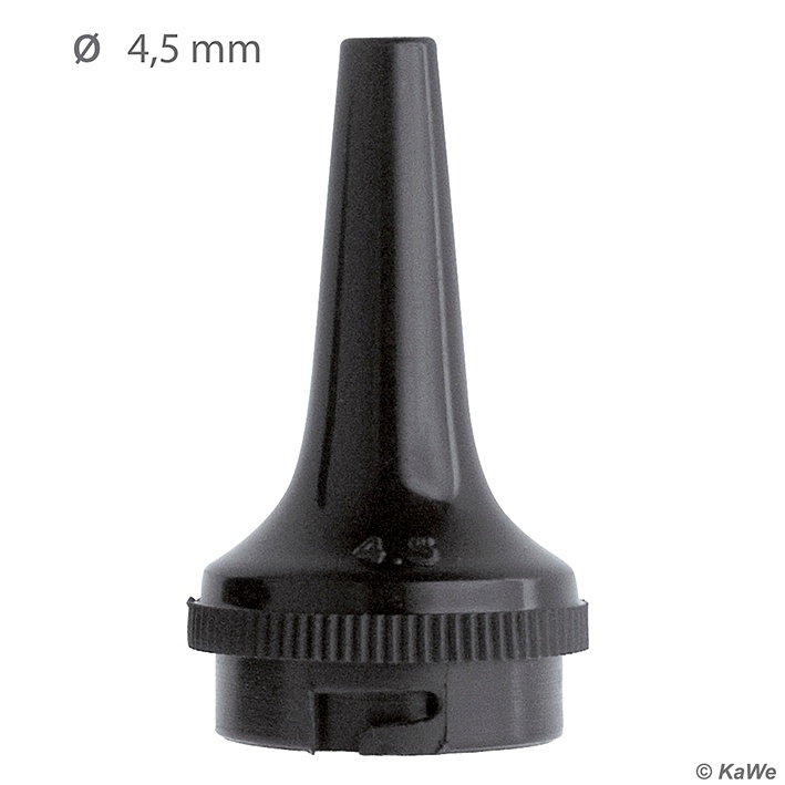 Dauer-Ohrtrichter schwarz, Ø 4,5 mm (3 Stck.)