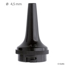 Dauer-Ohrtrichter schwarz, Ø 4,5 mm (3 Stck.)