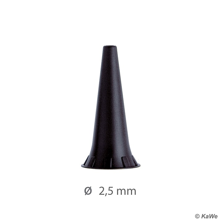 Dauer-Ohrtrichter schwarz, Ø 2,5 mm (10 Stck.)