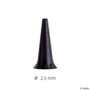 Dauer-Ohrtrichter schwarz, Ø 2,5 mm (10 Stck.)
