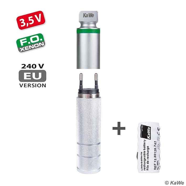 [KUW 03.41000.811] F.O.Xenon-Ladegriff, mittel, 3,5 V Inkl. Akku NiMH für Steckdose 240 V