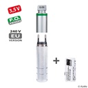 F.O.Xenon-Ladegriff, mittel, 3,5 V Inkl. Akku NiMH für Steckdose 240 V