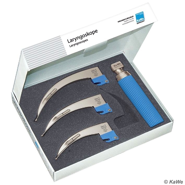 Laryngoskop-Set Economy Macintosh C 2,5 V, für Erwachsene