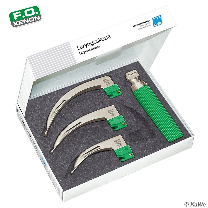 [KUW 03.62022.002] Laryngoskop-Set Economy Macintosh F.O. 2,5 V für Erwachsene
