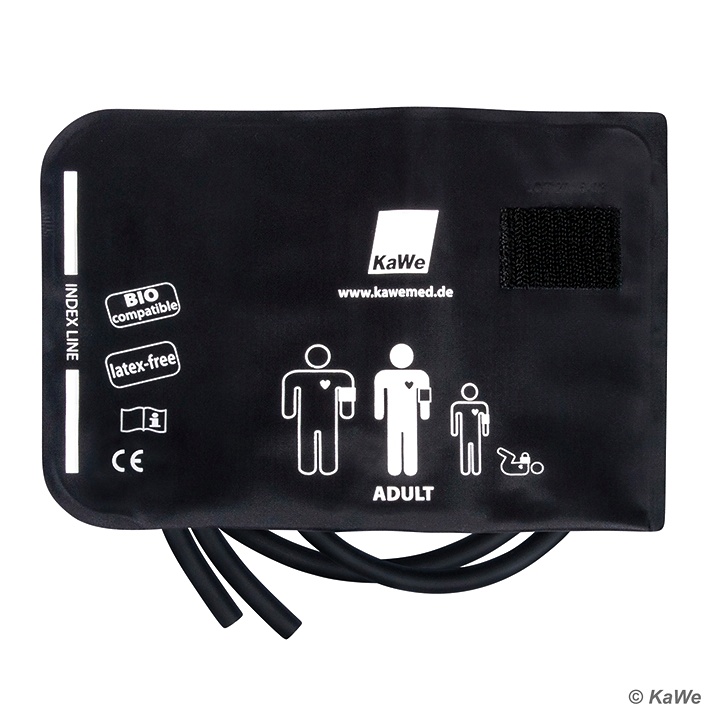 [KUW 04.85204.231] Manschette schwarz, Erwachsene 2-Schlauch, biokompatibel