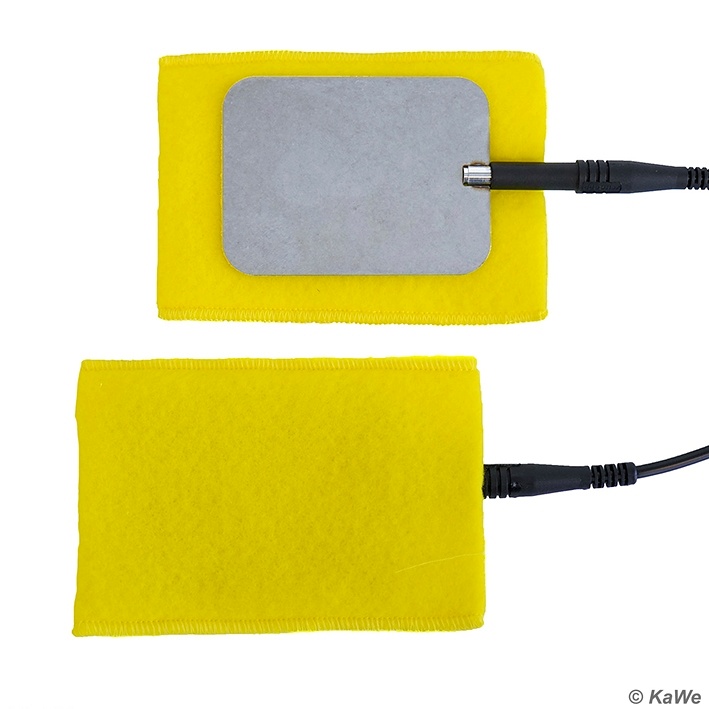 Flächenelektroden, Edelstahl Inkl. Schwammtaschen (2 Stck.)