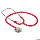 Single Stethoskop, Aluminium, rot