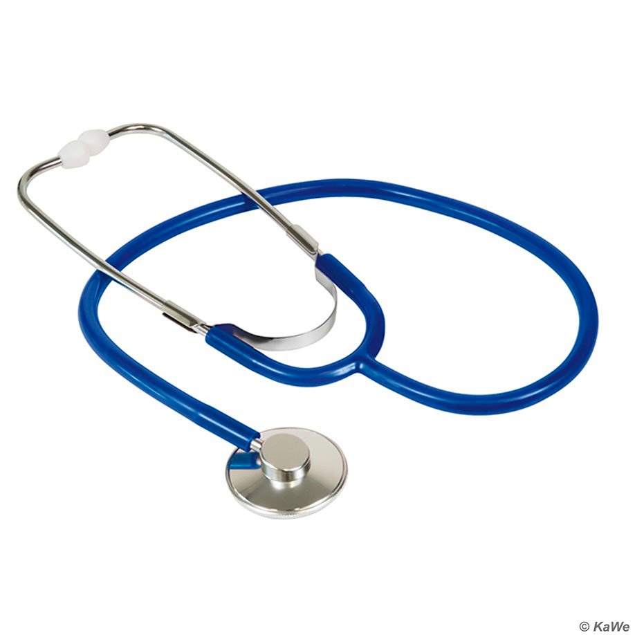 [KUW 06.10300.032] Single Stethoskop, Aluminium, blau