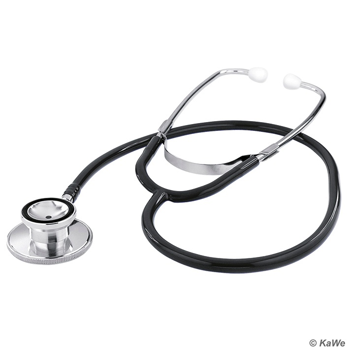 [KUW 06.22300.022] Double-Stethoskop Aluminium Schwarz