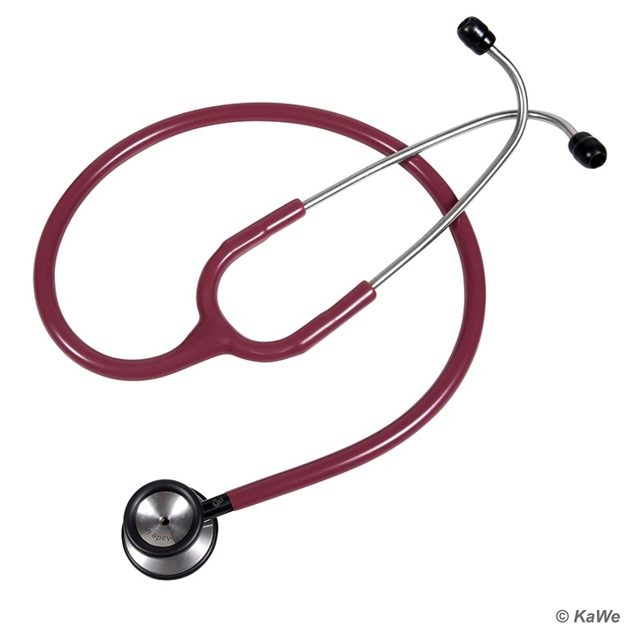 Kinder-Prestige Stethoskop Edelstahl Burgunder