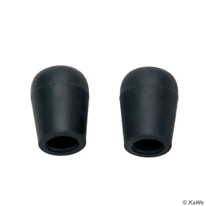 Ohroliven schwarz, innen Ø 6,5 mm (10 Stck.)
