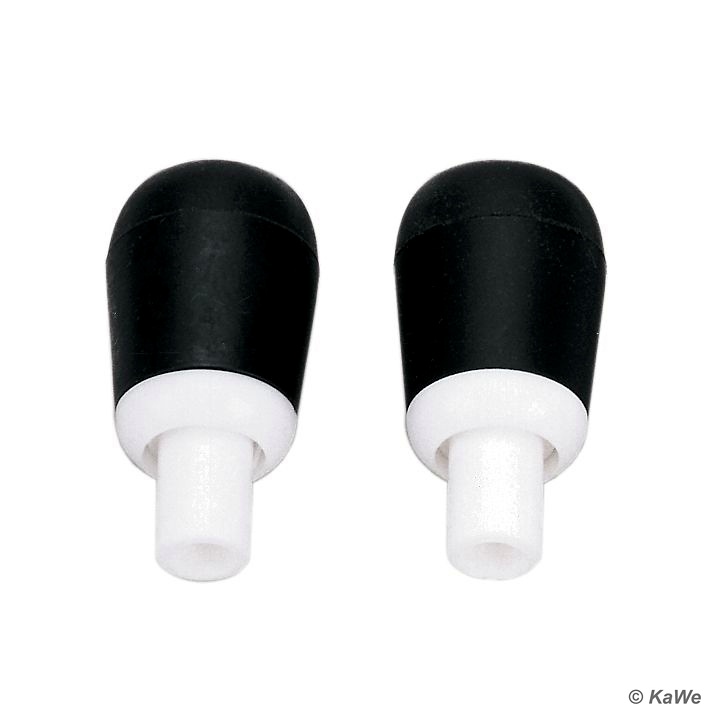 Ohroliven schwarz, innen Ø 5,5 mm Drehbar (10 Stck.)