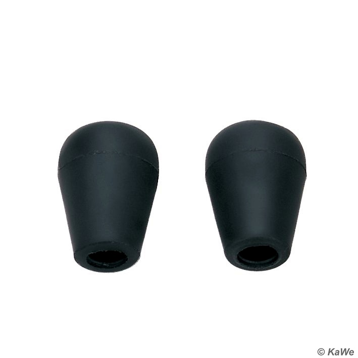 Ohroliven schwarz, innen Ø 5 mm (10 Stck.)