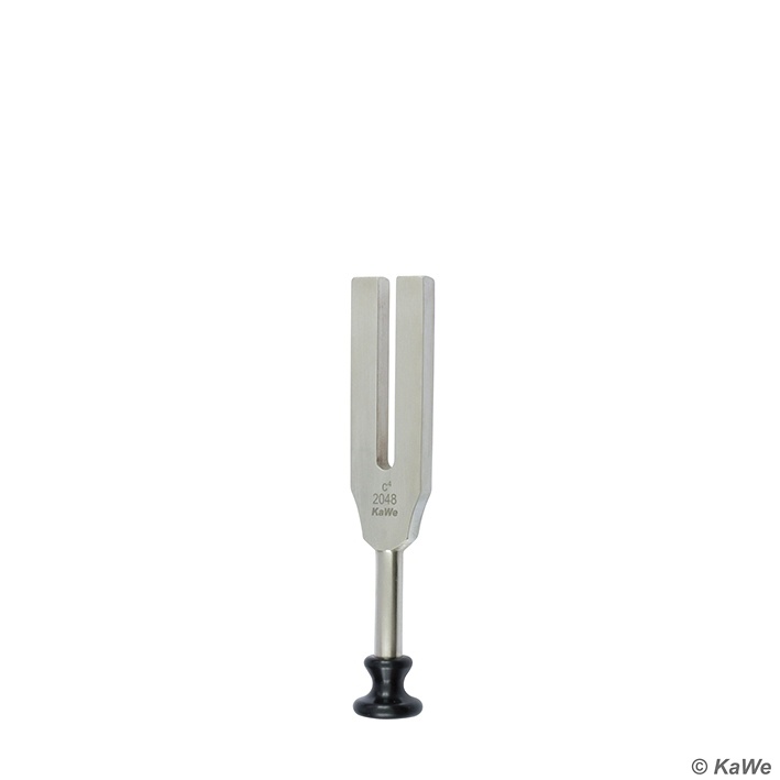 [KUW 08.13204.011] Stimmgabel nach Lucae c4 2048 Hz Ohne Dämpfer mit Kunststofffuß