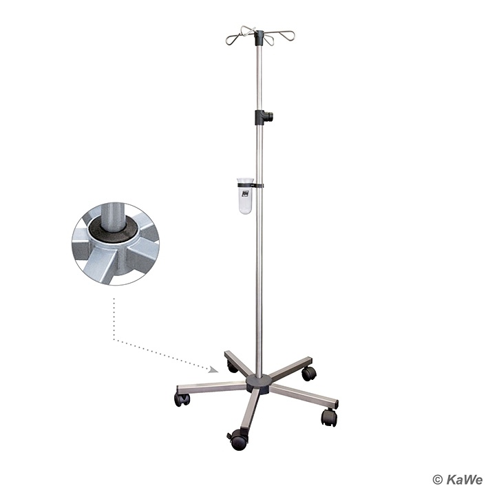 [KUW 09.11010.002] Infusionsständer 5-Fuß Schwere Ausführung