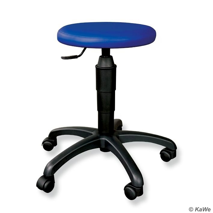 [KUW 09.51302.032] Drehhocker Classic mit Rundsitz, blau