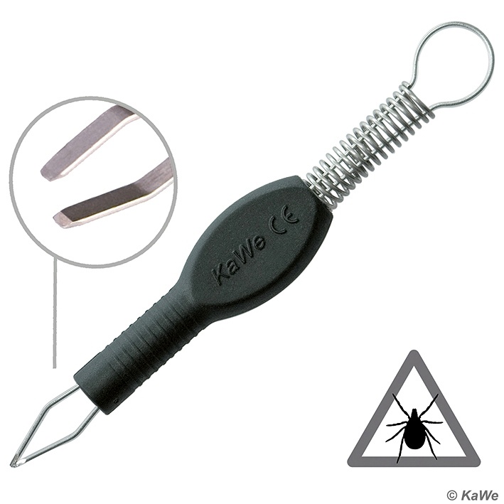 Zecken-Fix Zeckenpinzette Aus Edelstahl/Kunststoff, sterilisierbar