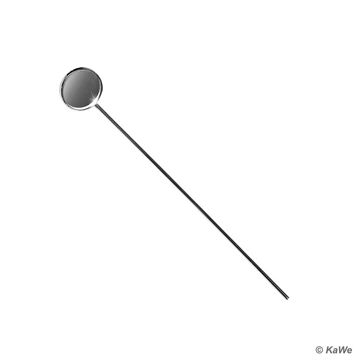 [KUW 11.30100.201] Kehlkopfspiegel Gr. 5, Ø 20 mm Aus Metall