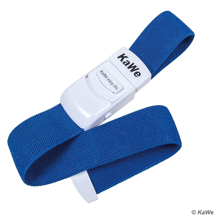Venenstauer easy clic Mit Multifunktionsclip, blau/weiß