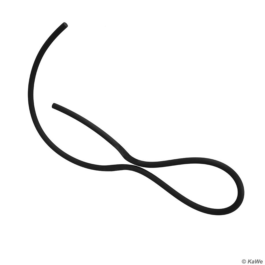 [KUW 12.10596.031] Ersatzgummischnur zu Stripp-Quick, VET Schwarz, 60 cm lang