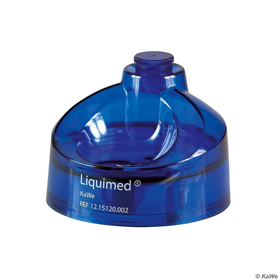 [KUW 12.15120.002] Liquimed Tupferbefeuchter 100 ccm Aus Kunststoff, blau/transparent