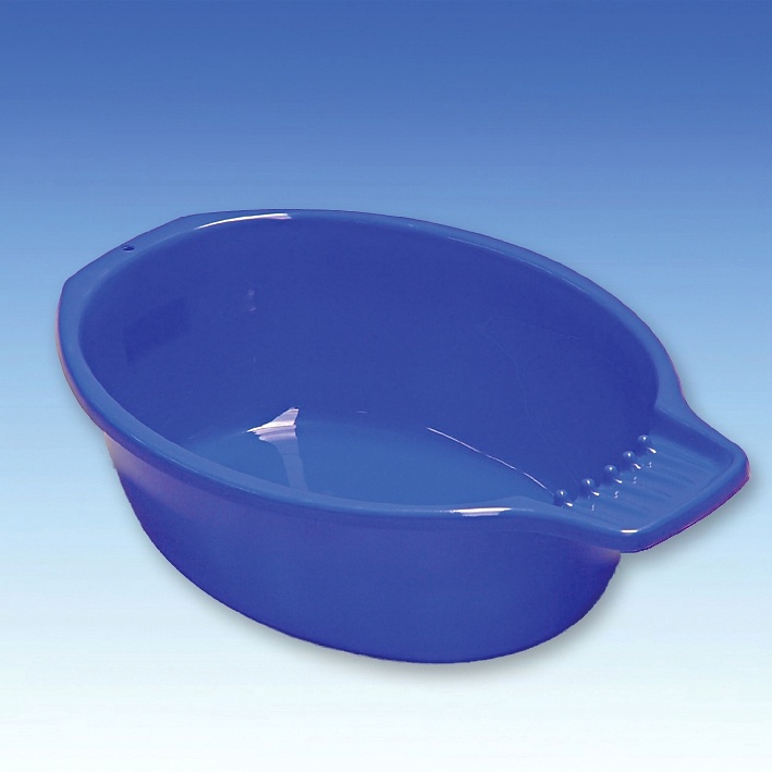 [LOC 103610026] Handwaschbecken blau, 7 Ltr. Oval mit Seifenablage