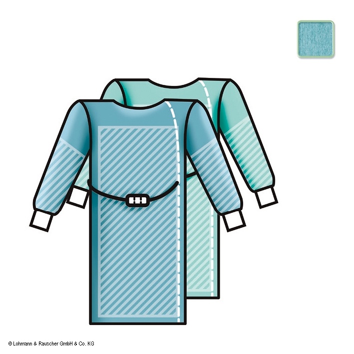 [LOH 19312] Sentinex PRO OP-Mäntel Spunlace Special Mit Einschlag, steril, 150 cm (32 Stck.)