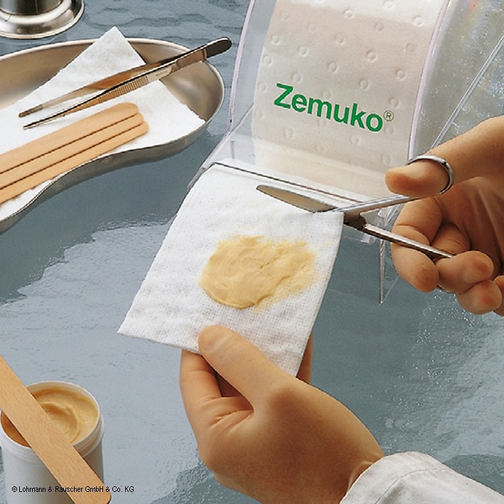 [LOH 23502] Zemuko Zellstoffvliesstoffkompresse 10 m x 10 cm