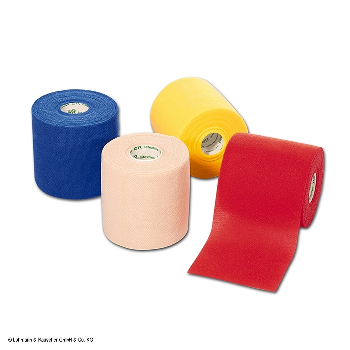 [LOH 30835] Haftelast latexfrei Fixierbinden Blau, 20 m x 6 cm (6 Stck.)