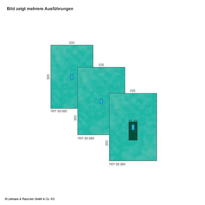 Raucodrape PRO Extremitätentücher 2-lagig, steril, 200 x 300 cm (13 Stck.)