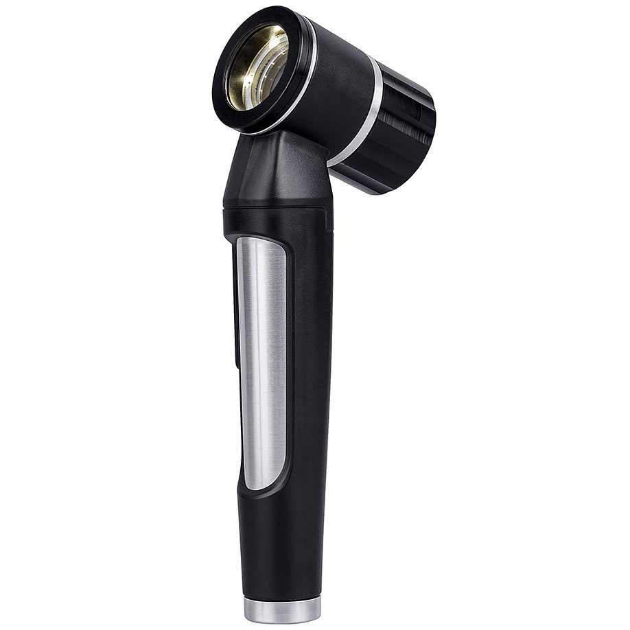 LuxaScope Dermatoskop LED 2,5 V Schwarz, Kontaktscheibe mit Skala