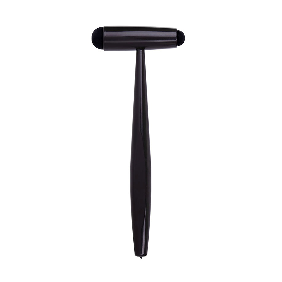 Reflexhammer nach Troemner, groß, 23 cm Aluminium und Messing, schwarz
