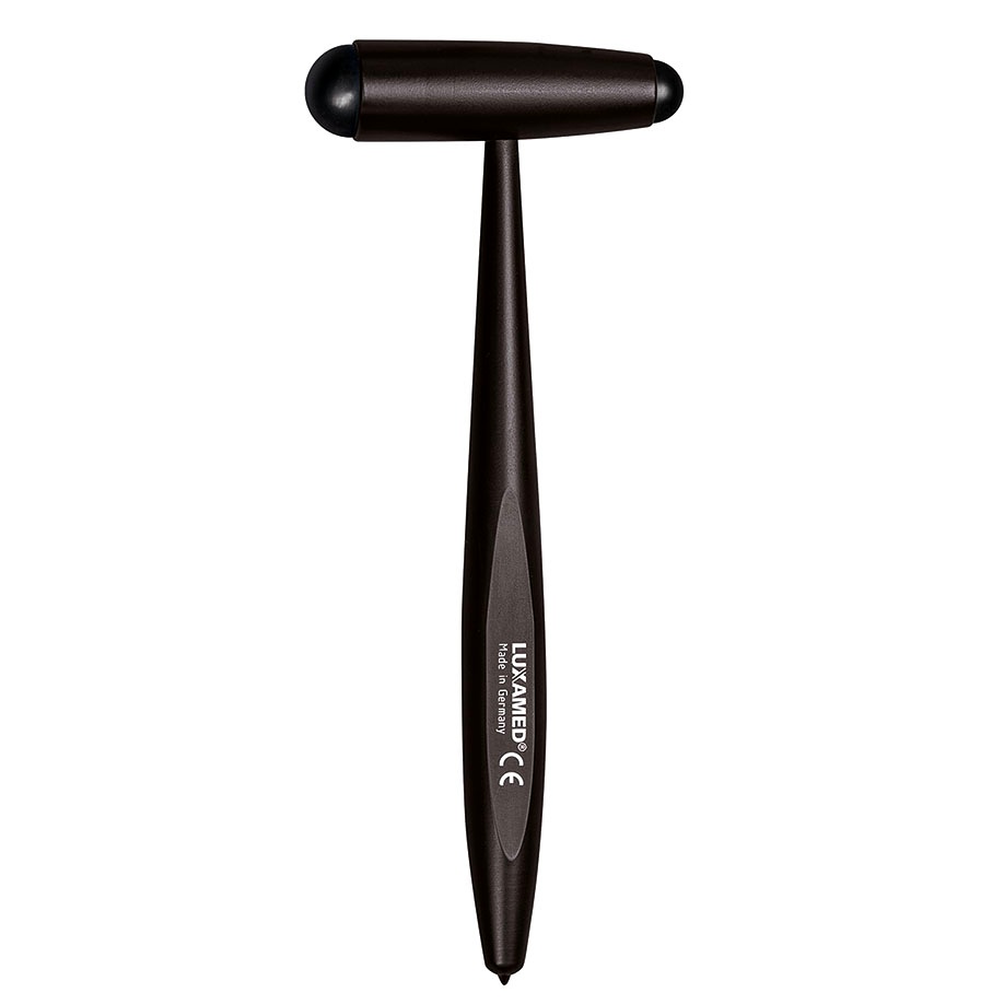 [LUX M1.121.112] Reflexhammer nach Buck, klein, 18 cm Aluminium, schwarz