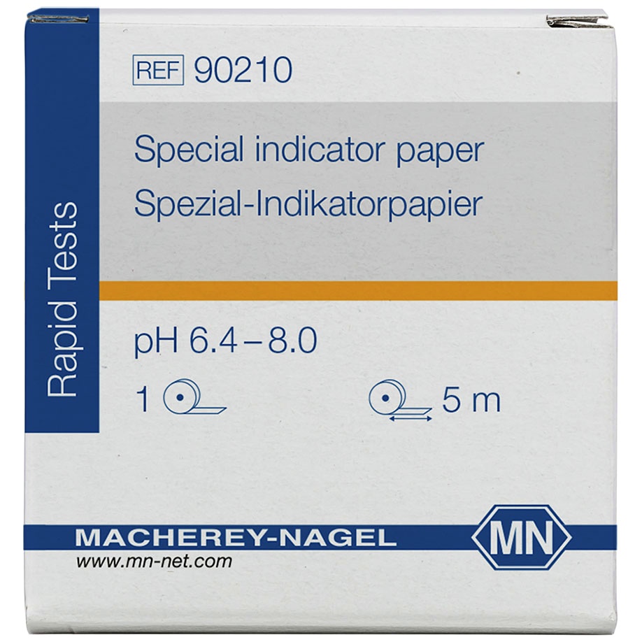 Spezial-Indikatorpapier PH 6,4-8,0 5 m x 7 mm