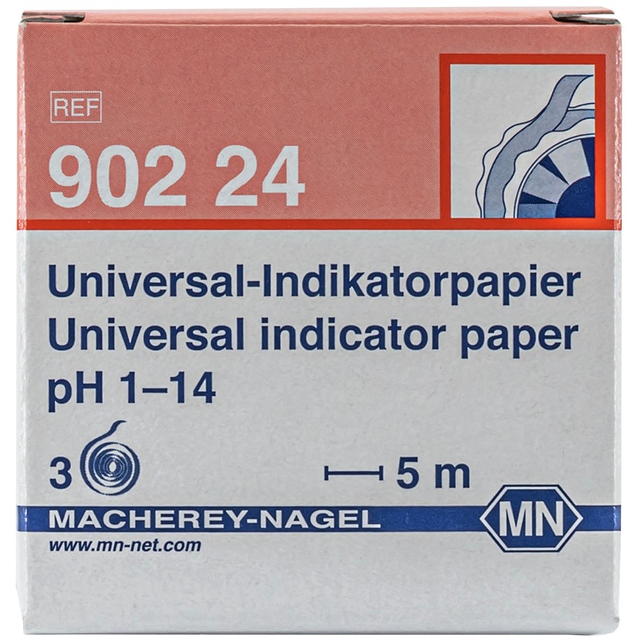 [MAN 90224] Universal-Indikatorpapier pH 1-14 (Nachfüllpackung à 3 Rollen)