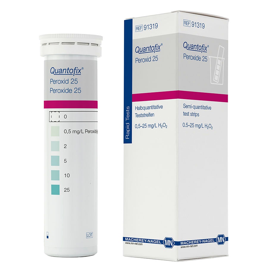 [MAN 91319] QUANTOFIX Peroxid 25 Teststäbchen 6 x 95 mm (100 T.)