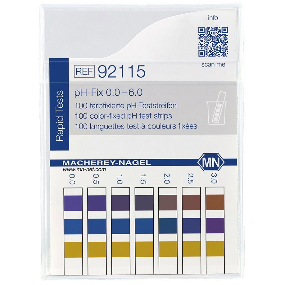 [MAN 92115] PH-Fix Indikatorstäbchen 0 - 6,0 (100 T.)