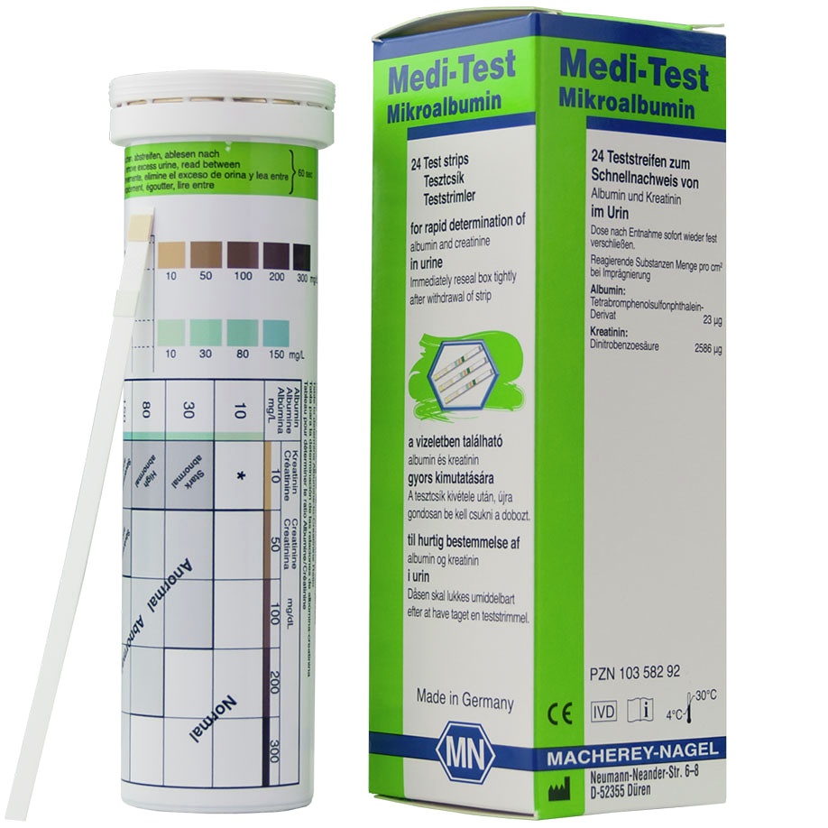 Medi-Test Mikroalbumin Harnteststreifen (24 T.)