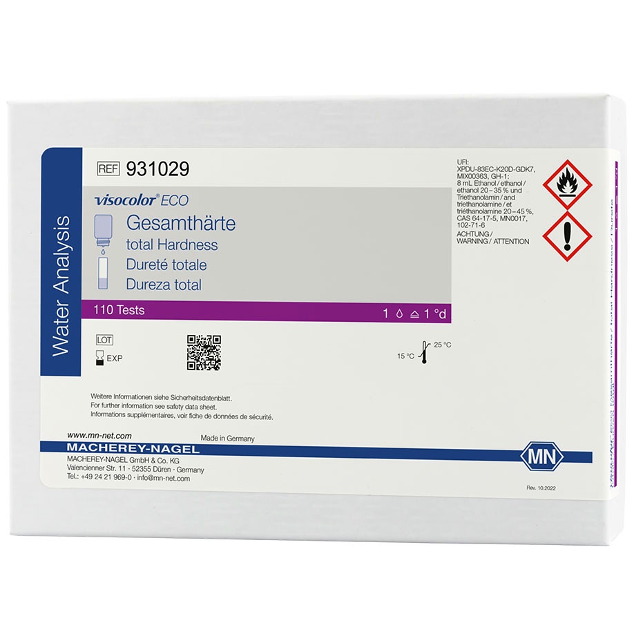 [MAN 931029] Visocolor Eco Gesamthärte Titrimetrisches Testbesteck (110 T.)