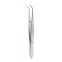 Anat. Pinzette, fein, stark gebogen 9,5 cm