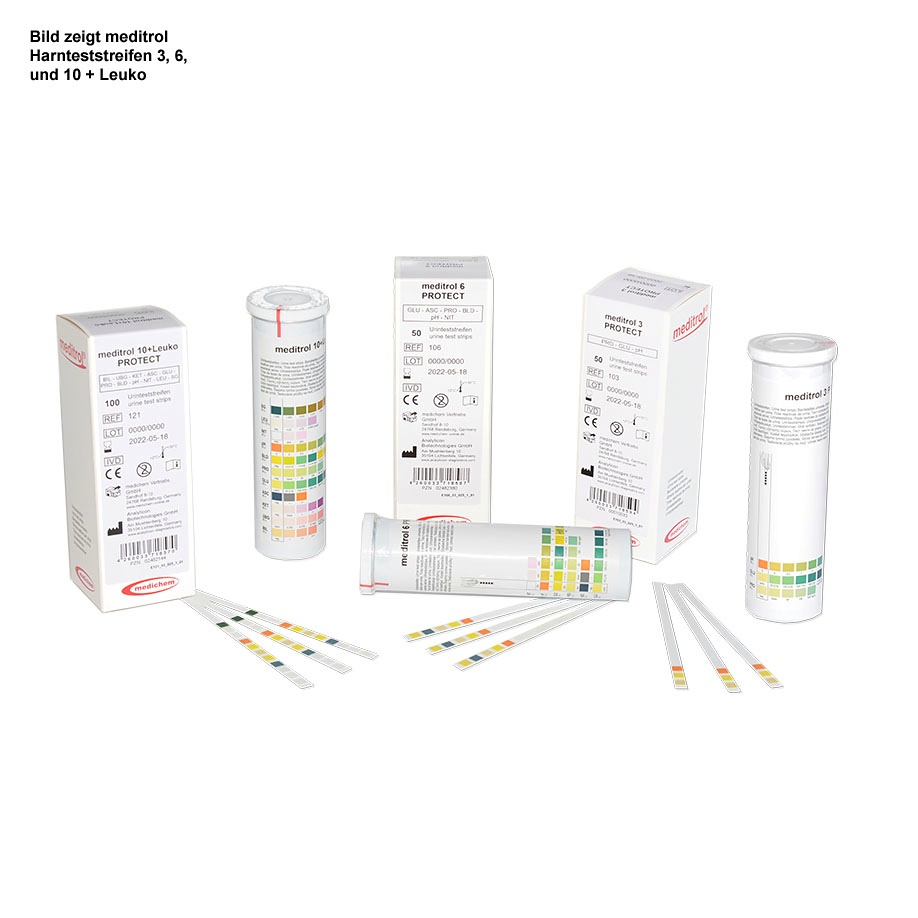 Meditrol-3 Harnteststreifen (50 T.)