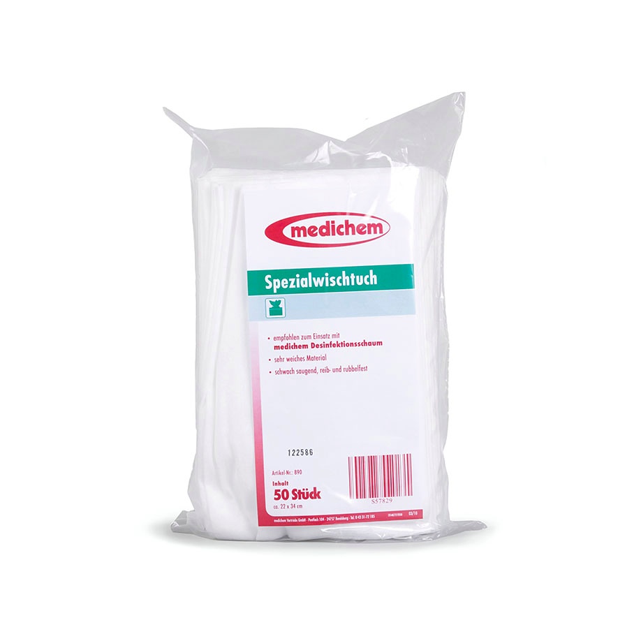 [MDC 890] Medichem Spezialwischtücher für Desinfektionsschaum (16 x 50 Tücher)