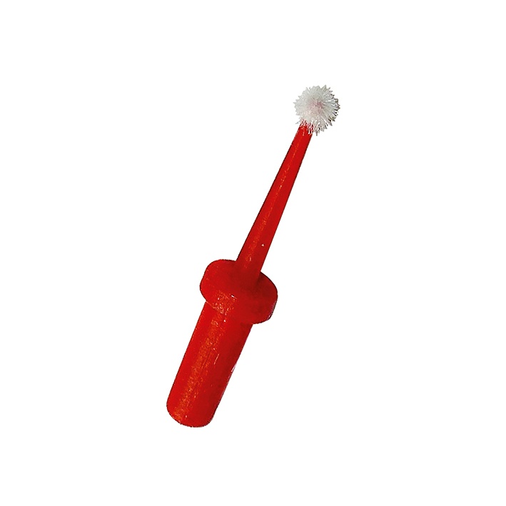 Einmal-Micro-Applikationstips, beflockt Rot (100 Stck.)