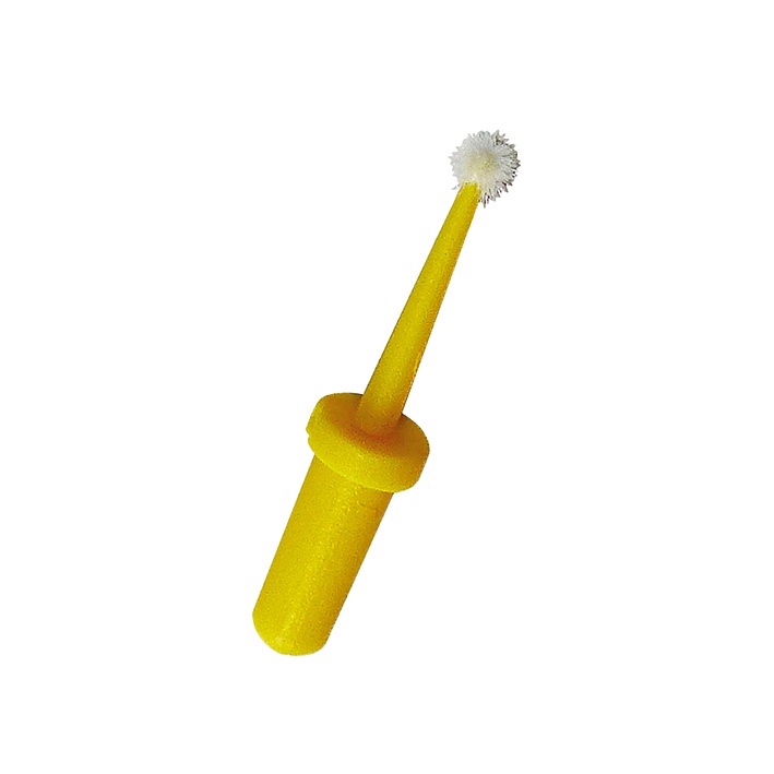Einmal-Micro-Applikationstips, beflockt Gelb (100 Stck.)