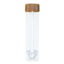 Stuhlröhrchen 30 ml, 25 x 107 mm Mit Schraubverschluss braun (500 Stck.)