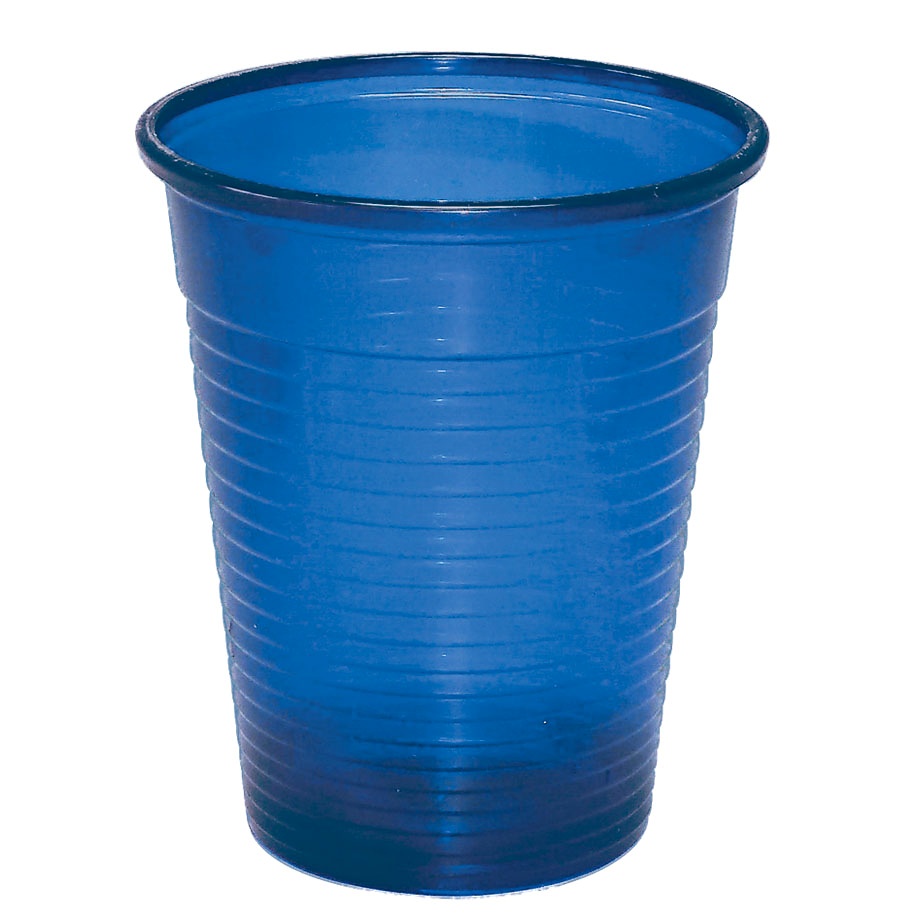 [MEG 122211] Mundspül- / Laborbecher 180 ml Blau (100 Stck.)