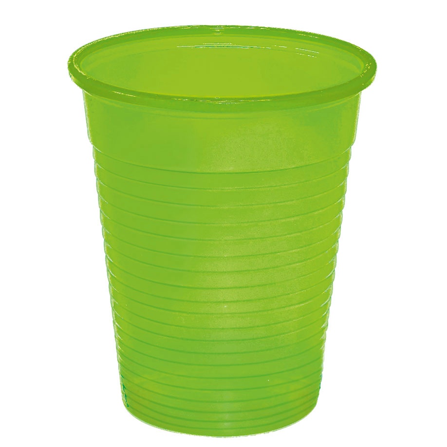 [MEG 122218] Mundspül- / Laborbecher 180 ml Limette (100 Stck.)