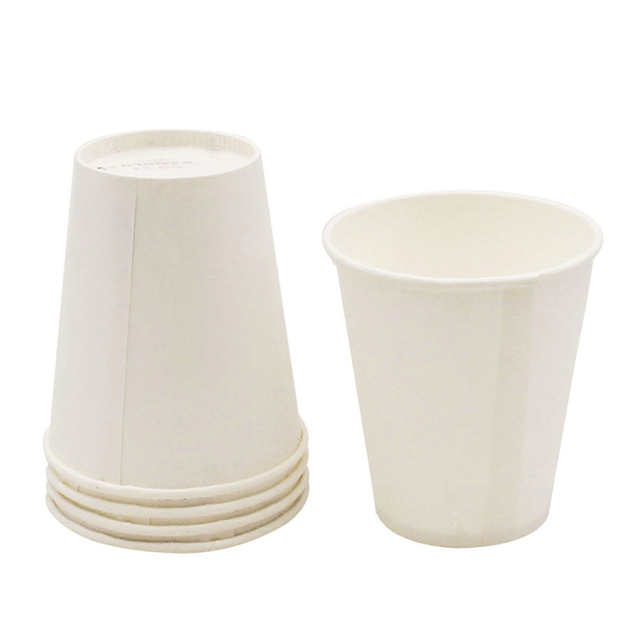 [MEG 122255] Trinkbecher aus Papier, 150 ml, weiß