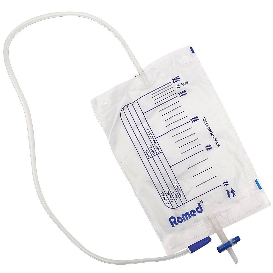 Urinbeutel 2,0 Ltr. Mit Ablaßhahn, einzeln steril