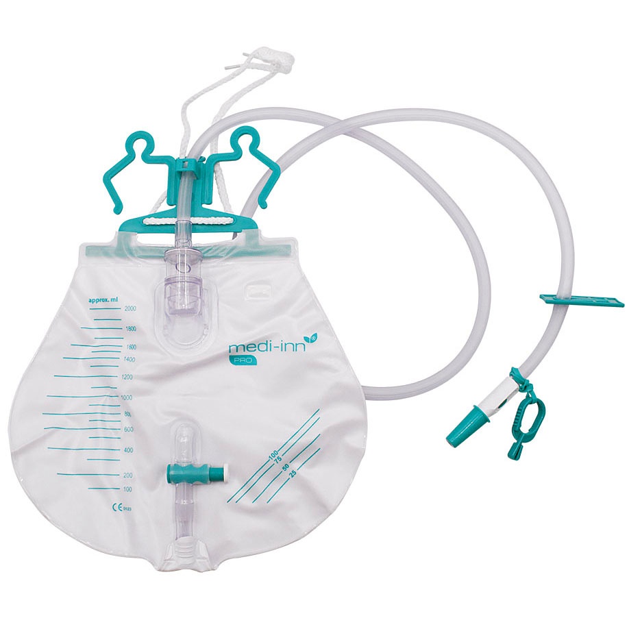Medi-Inn Pro Urinbeutel 2000 ml, 120 cm Schlauch, steril